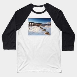 Ribblehead Viaduct - Winter Baseball T-Shirt